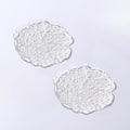 Lead-Free Crystal Glass Irregular Plate Coasters, Transparent, 14.5cm Thickened by Boxonly