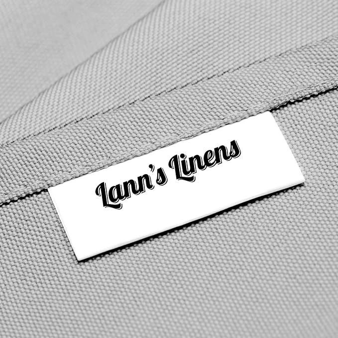 Lann's Linens 60 x 126 Inch Rectangular Tablecloth, Washable Polyester Fabric Table Cloth for Dining Tables, Restaurants, Weddings - Silver Gray