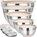 Umite Chef Mixing Bowls with Airtight Lids Set, Non-Slip Bottoms, 1.5QT by UmiteChef