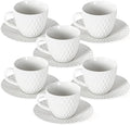 3-Ounce Espresso Cups Set of 6, Mini Coffee Cups by fMBB