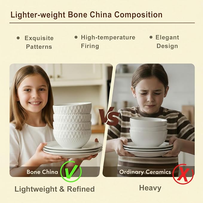 16 Piece Bone China Dinnerware Sets - Image 3