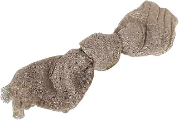 Efavormart 5 Pack 24"x19" Natural Matte Gauze Cheesecloth Napkins, Scandi-Boho - Image 7