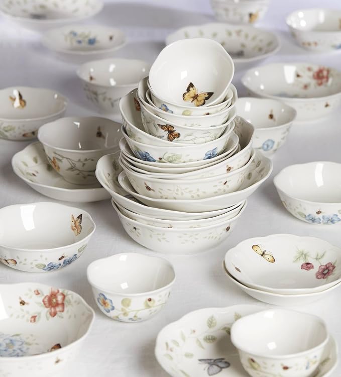 Lenox Butterfly Meadow Porcelain Pasta Bowl | Dishwasher safe, microwave safe | - Image 6