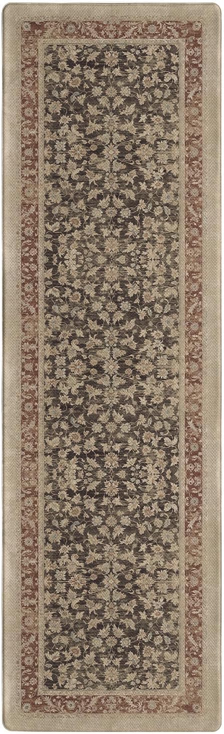 Color&Geometry Anti Fatigue Kitchen Mats for Floor 24x87, Vintage Decor, Easy Clean, Waterproof & Oil Proof, 0.4" Thick Cushioned, Non-Slip Kitchen Runner Rug for Sink, Laundry, Office, Light Taupe