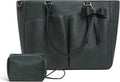 Laptop Tote Bag for Women, Leather Work Tote Bags by Lifeamar