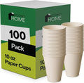 EconoHome 10 oz 100 Pack Disposable Coffee Paper Cups by EconoHome
