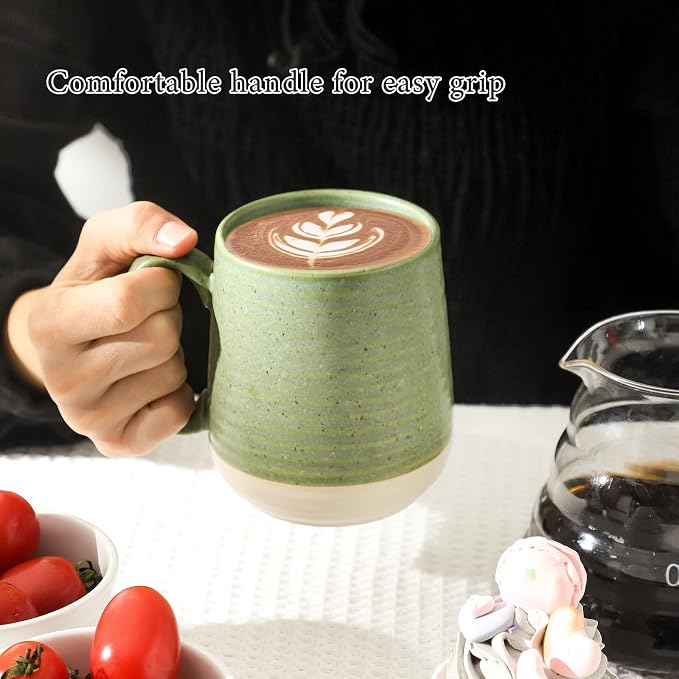 Hasense Coffee Mugs Set of 4, 15 oz Large Porcelain Mugs - Image 5