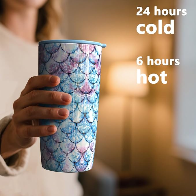 TILUCK 20 oz Insulated Coffee Tumbler - Image 3