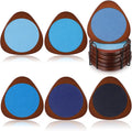 6 Pcs Mid Century Modern Coasters Wood Absorbent Coaster by Newtay