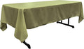 LA Linen Polyester Poplin Washable Rectangular Tablecloth, Stain and Wrinkle Resistant Table Cover 60x126, Fabric Table Cloth for Dinning, Kitchen, Party, Holiday 60 by 126-Inch, Sage Dark