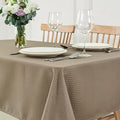 maxmill Weaved Texture Tablecloth Water Resistance Antiwrinkle Spillproof Soft Washable Table Cloth for Dining Room, Buffet Banquet Parties Holiday Dinner, Rectangular 60 x 108 Inch, Brown