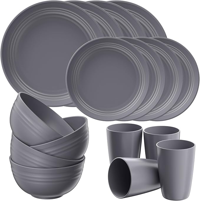 Quatish 16 Piece Plates and Bowls Sets by Quatish