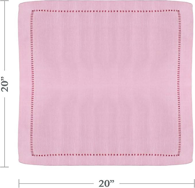 SARO LIFESTYLE Hemstitched Border Dinner Napkin - Image 4