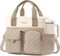 LOVEVOOK Insulated Lunch Bag for Women, Elegant Quilted Stitching Lunch Tote by LOVEVOOK