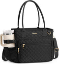Lunch Box for Women Insulated Lunch Bag Quilted Soft Cooler Tote | 7 Pocket by Bagstellar