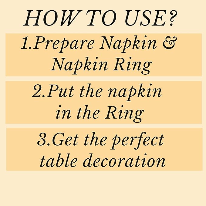 ALPHA Living HOME Modren Napkin Rings - 8 Pcs Premium Metal Napkin Holders for Cloth Napkins Elegant Table Decor for Weddings, Dinners & Special Occasions (Gold)