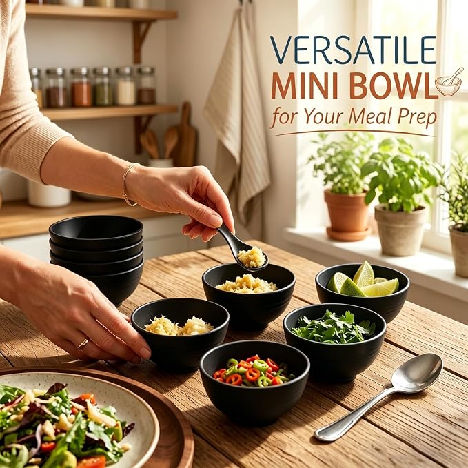 Small Bowls 10oz, Unbreakable & Lightweight Wheat Straw Bowls Sets of 8 - Image 5