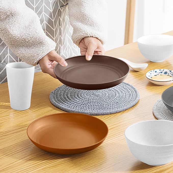 Teivio 32-Piece Plates and Bowls Sets - Image 5