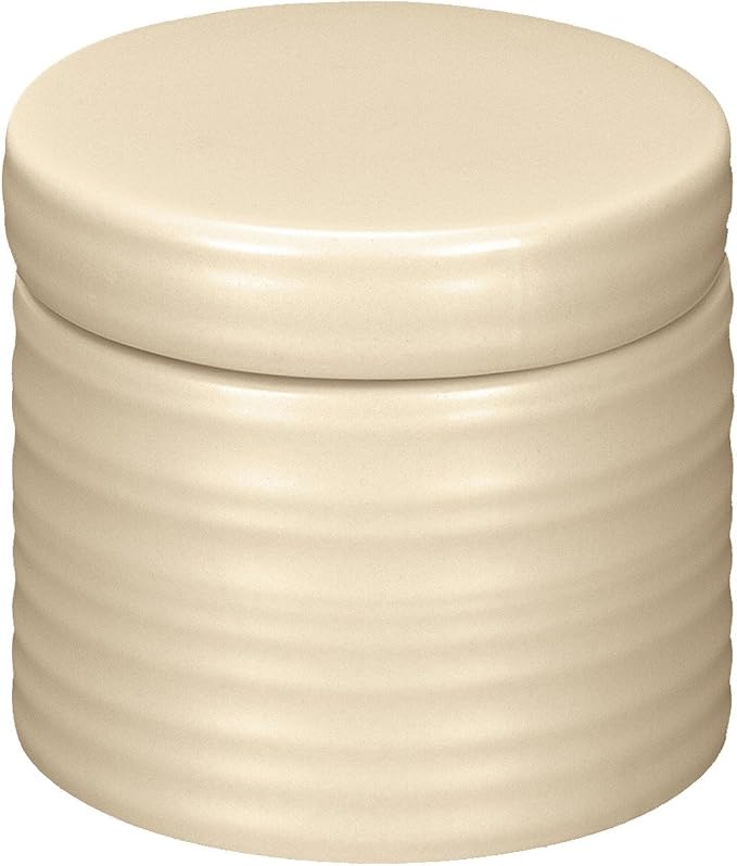 Kleine Wolke Sahara Elegant Stoneware Cotton Box 3.15" t X 3.54" w by Kleine+Wolke
