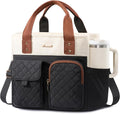 LOVEVOOK Insulated Lunch Bag for Women, Elegant Quilted Stitching Lunch Tote by LOVEVOOK