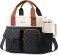 LOVEVOOK Insulated Lunch Bag for Women, Elegant Quilted Stitching Lunch Tote by LOVEVOOK