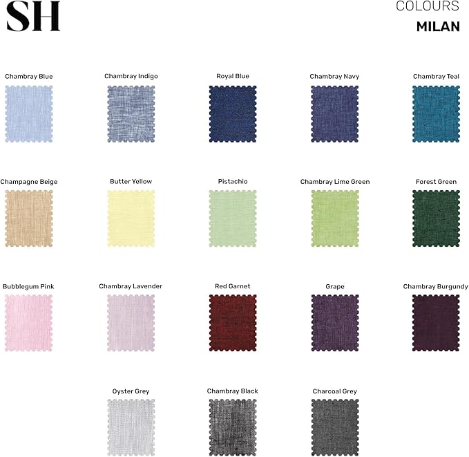 Solino Home Linen Square Tablecloth 52 x 52 Inch - 100% Pure Linen Red Garnet Table Throw - Milan Hemstitch, Machine Washable Table Cloth for Valentines, Winter