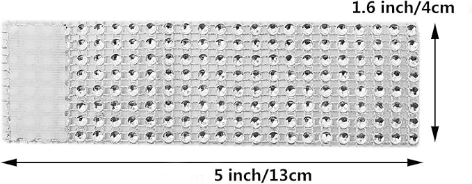 KPOSIYA Napkin Rings, Pack of 120 Rhinestone Napkin Rings Diamond Adornment for Place Settings, Wedding Receptions, Dinner or Holiday Parties, Family Gatherings (120, Silver)