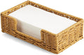 Napkin Holder for Bathroom, Woven Wicker Synthetic Rattan Guest Towel Holder by Unknown