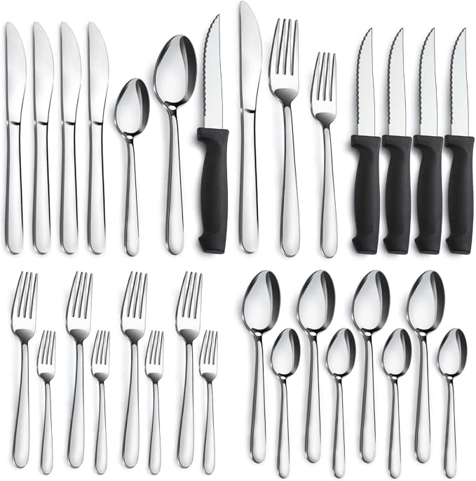 Pleafind 24-Piece Silverware Set by Pleafind