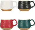 BYCNZB 13oz Ceramic Coffee Cups set of 4, Modern Mugs by BYCNZB