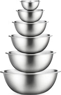 FineDine Stainless Steel Mixing Bowls Set, 6-Piece Metal Bowls | Stainless by FINEDINE