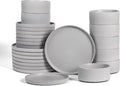 Stone Lain Haven Stoneware 24-Piece Dinnerware Set, Elegant Dish Set, Includes by Unknown