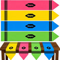 4 Pcs Crayon Table Runner 71 x 13 Inch Back to School Classroom Decorations by Breling