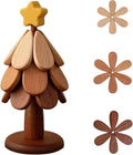 Trivets Tree Set of 3 Suitable for Hot Dishes Pans Teapots Bowls and Cup Coasters Home Kitchen and Dining Table Decor Christmas Tree Trivets Festive Celebration Gifts Wooden Products