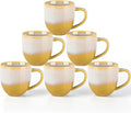 theterra Ceramic Coffee Mugs Set of 6, 12 oz Coffee Cups by TheTerra
