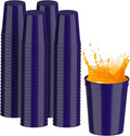 PartyPrints 100 Pack 16 oz Purple Reusable Blank Plastic Cups, Stadium Cups by PartyPrints