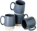 HASENSE Ceramic Large Coffee Mugs Set of 4-15 Ounce Porcelain Coffee Cups Set by Hasense