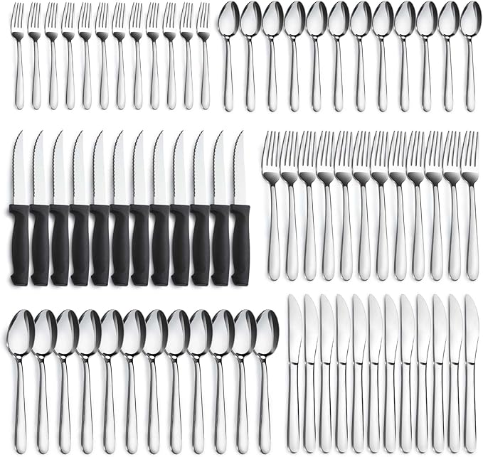 Pleafind 72-Pieces Silverware Set by Pleafind