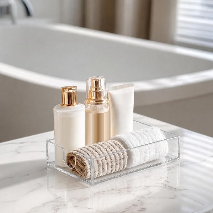 HBlife Acrylic Guest Towel, Paper Napkin Holder Tray - Image 5