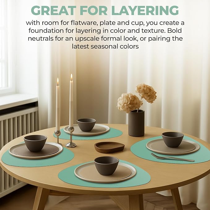 Faux Leather Placemats and Coasters - Image 6