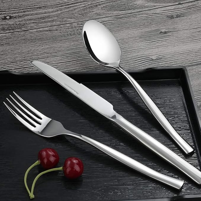 Idomy 40-Piece Stainless Steel Flatware Set, Service for 8