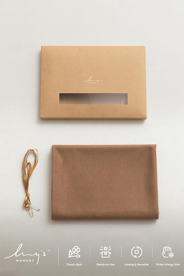 Ling's Moment 14Ft Brown Sheer Chiffon Like Table Runner | Rust Tablecloth - Image 5