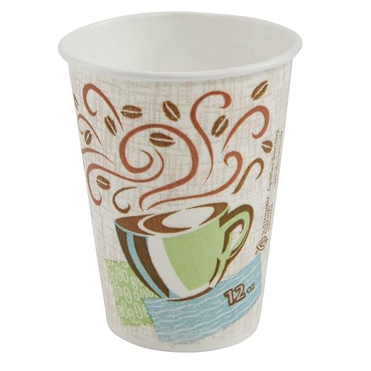 Dixie PerfecTouch 12 oz. Insulated Paper Hot Coffee Cup by GP PRO, Coffee Haze - Image 2