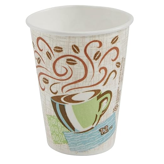 Dixie PerfecTouch 12 oz. Insulated Paper Hot Coffee Cup by GP PRO, Coffee Haze by Unknown