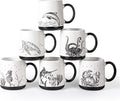 AmorArc Large Coffee Mugs Set of 6, 18oz Ceramic Coffee Cups by AmorArc