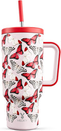 Meoky 40 oz Tumbler with Handle and Straw: Stainless Steel Insulated Tumbler by MEOKY