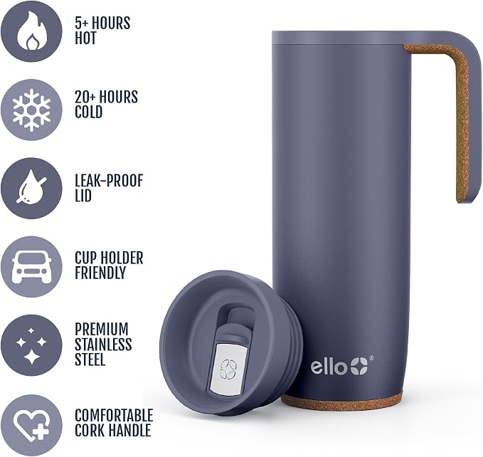 Ello Magnet 18oz Vacuum Insulated Stainless Steel Travel Mug - Image 3