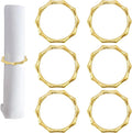 pson 6Pcs Bamboo Knuckles Style Napkin Rings by Unknown