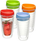 Lily's Home Set of 4 Double Wall 16oz Travel Cups by LilysHome