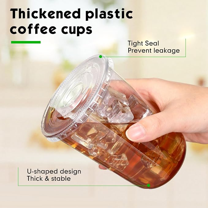 Ziliny 500 Sets 16 oz Clear Plastic Cups - Image 4